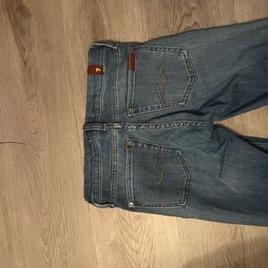 Size 2 7 for all man kind low waisted flare jeans
